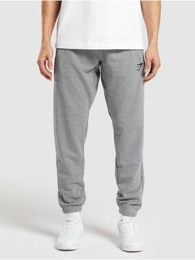 Gymshark Men's Grey Essential Oversized Joggers: Size Large